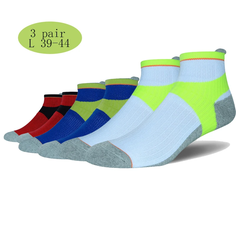 Носки мужские велосипедные 3 пары хлопковые дышащие спортивные носки для бега