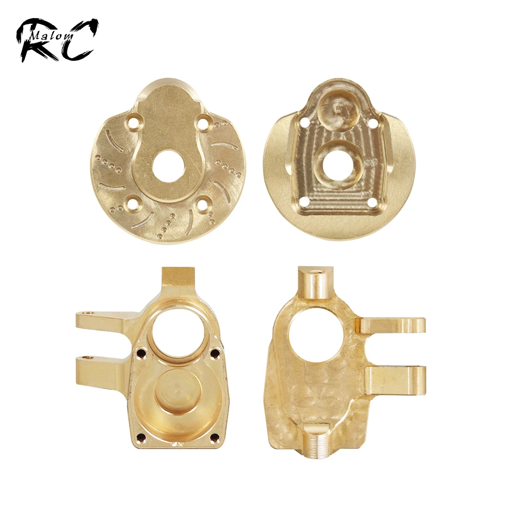 Латунные весы портал поворотный кулак оси корпус для 1:10 RC Crawler Axial SCX10 III AXI03007 и