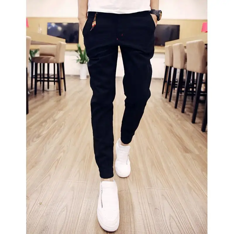 

New design Fashion Men Pants High quality Cotton Men jogger pants Leisure Pants men Trousers size S-XXXL