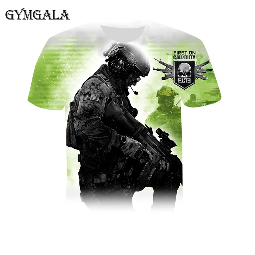 Красивые новые хлопковые носки для мальчиков и девочек T-shirt3D печать Call of Duty игра