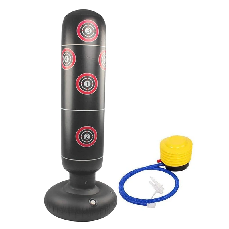 

Inflatable Punching Bags Boxing Pedestal Heavy Punch Bag,Freestanding Fitness Punching Bag for Adults,Kids 155cm