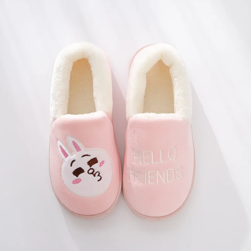 Новинка зимние теплые мягкие женские модные и домашние плюшевые тапочки