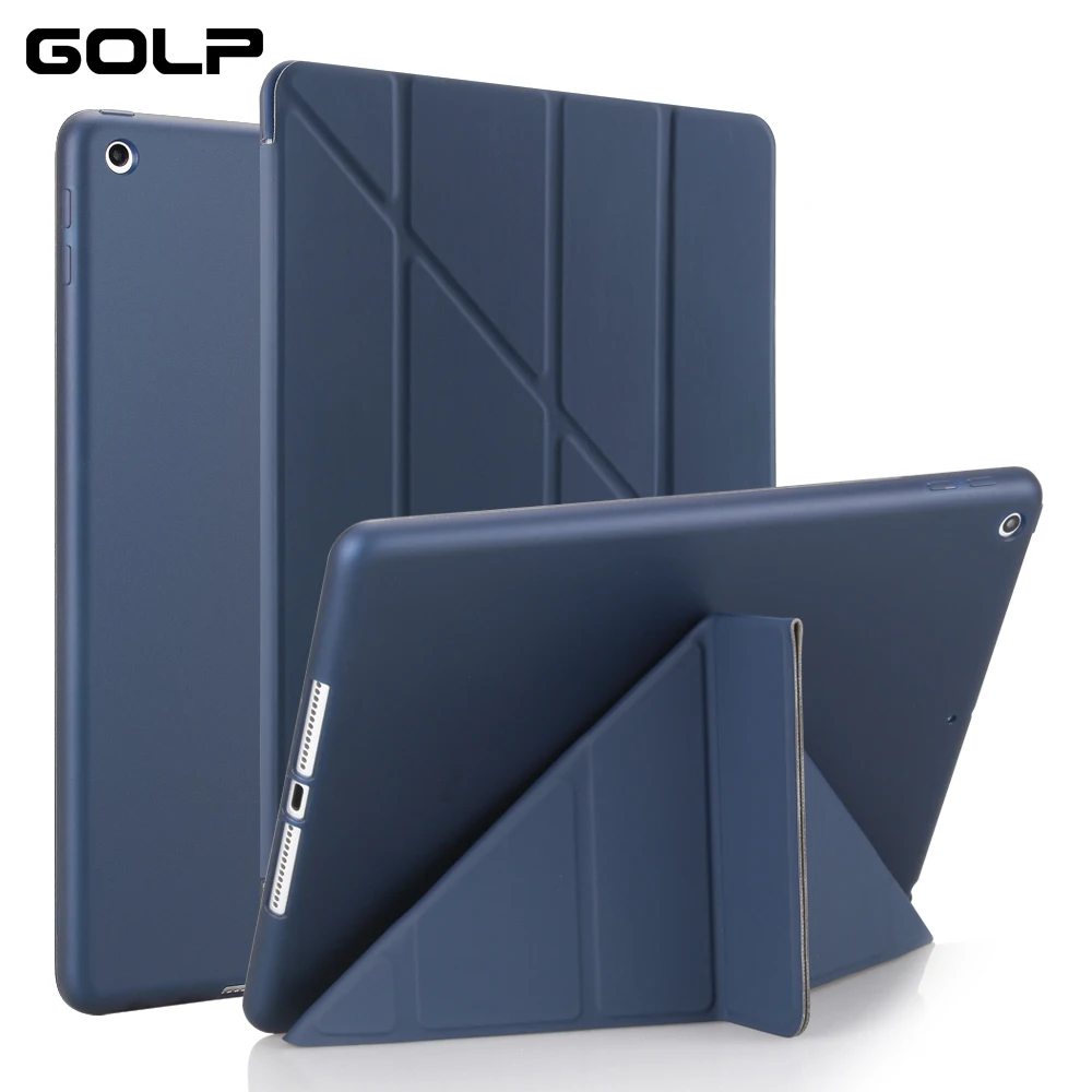 Для for ipad Air Case, GOLP PC флип чехол для for ipad 5+ ТПУ задняя крышка для for ipad Air 1 Tablet case, обложка Smart cover и подставка держатель