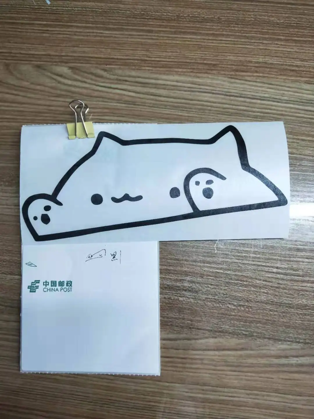 Наклейка Bongo Cat для автомобиля забавная виниловая наклейка на окно ноутбука