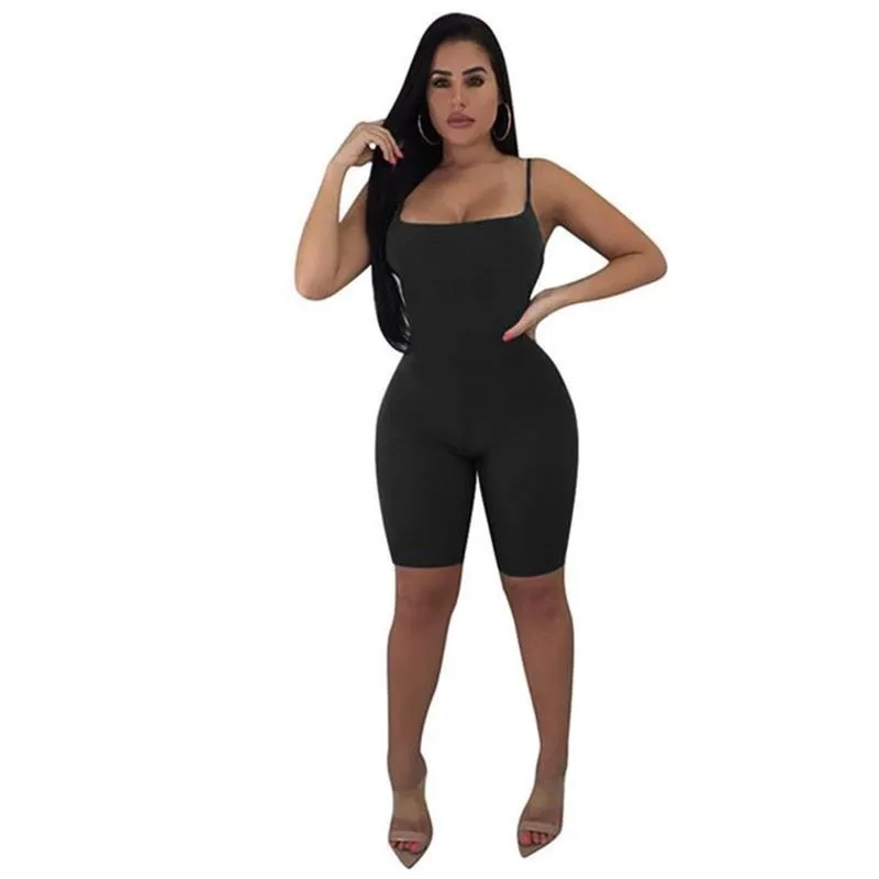 Женский слитный Облегающий комбинезон красный повседневный без бретелек