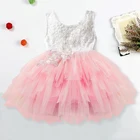 Детское кружевное платье с открытой спиной, с вышивкой