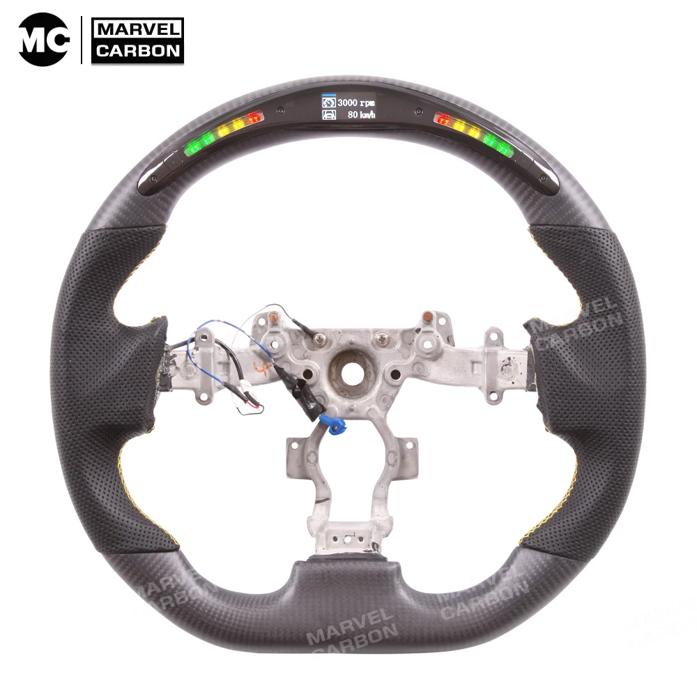 

Carbon Fiber LED Steering Wheel for Nissan GT-R 35 Skyline Nismo