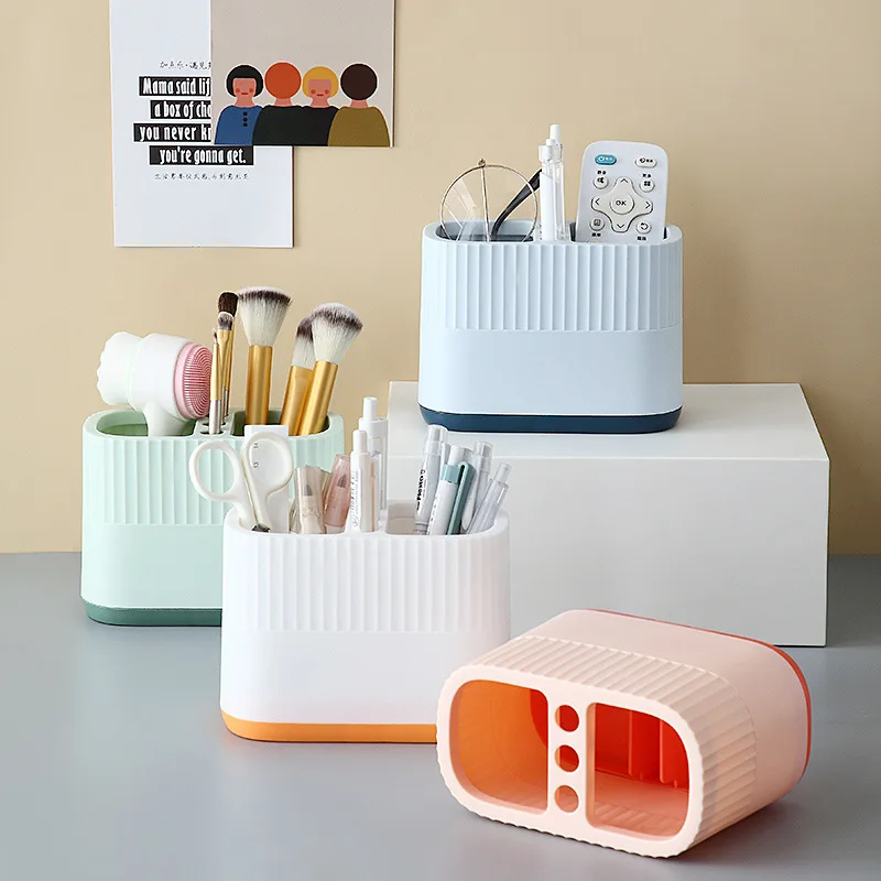 

Desktop Storage Box Desk Stationery Organizer Pen Holder Large Capacity Pencil Case for Office Pens Stands for School Supplies