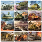 HUACAN украшение на стену, живопись маслом по номерам, уникальный подарок, рамка для творчества, картина по номерам для гостиной