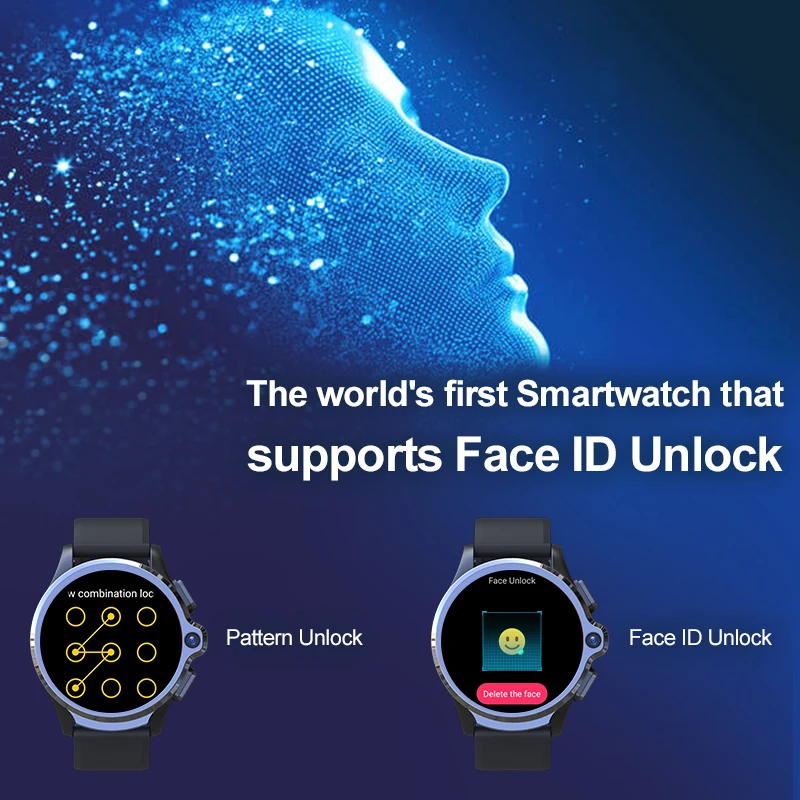 

TIPTOP KOSPET PRIME Smart Watch 1.6inch 1260mAh HD Dual Camera Face ID GPS Bracelet