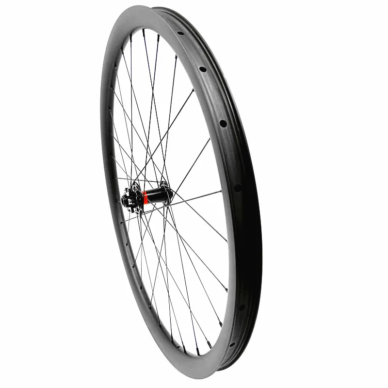 29er Углеродные mtb колеса 34x30 мм бескамерные велосипедные колесные передние 100x15