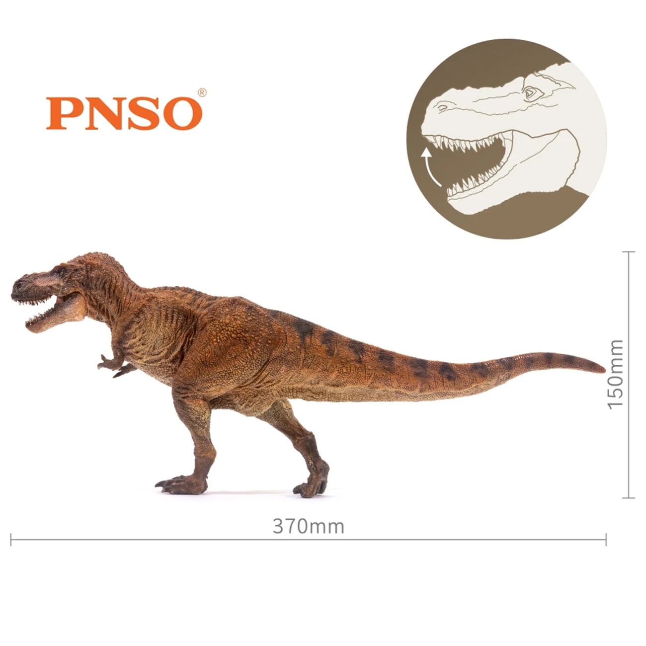 PNSO Wilson Tyrannosaurus Rex реалистичная модель динозавра Юрского периода животного