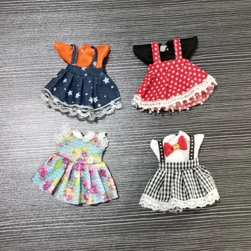 Кукольная одежда подходит для куклы 16 см BJD 1/12 аксессуары кукла модное платье