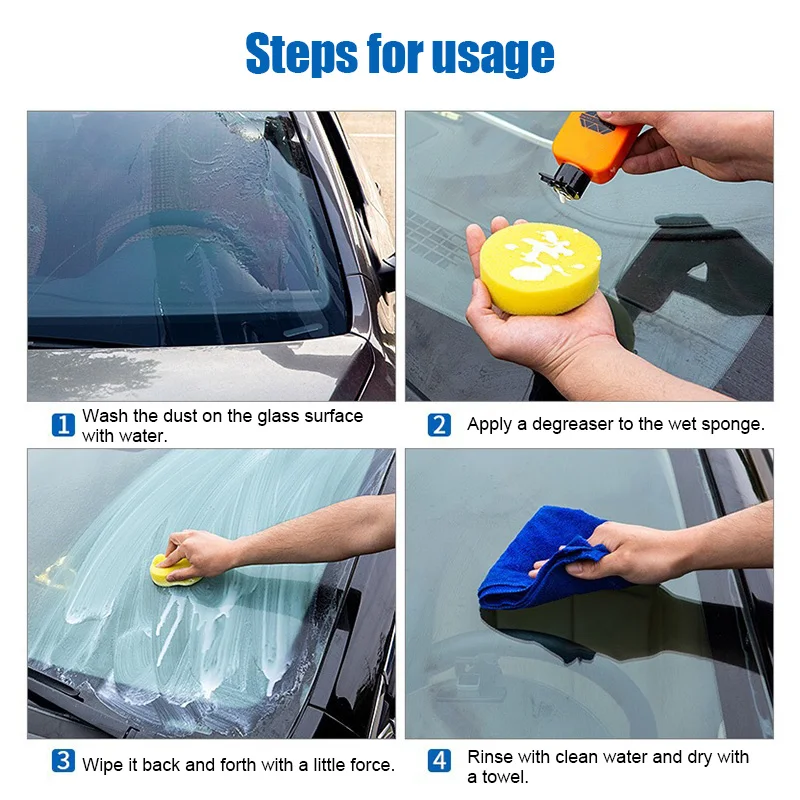 

Auto Car Front Windshield Cleaning Paste Oil Film Remover Cleaner Tools for Glass HB88