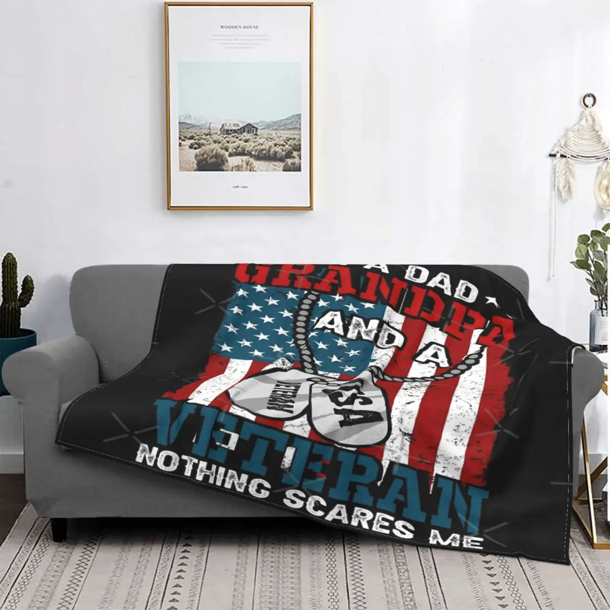 

Manta con estampado de la bandera americana para hombre y mujer, colcha de cama a cuadros, toalla de Manta doble, colcha de vera