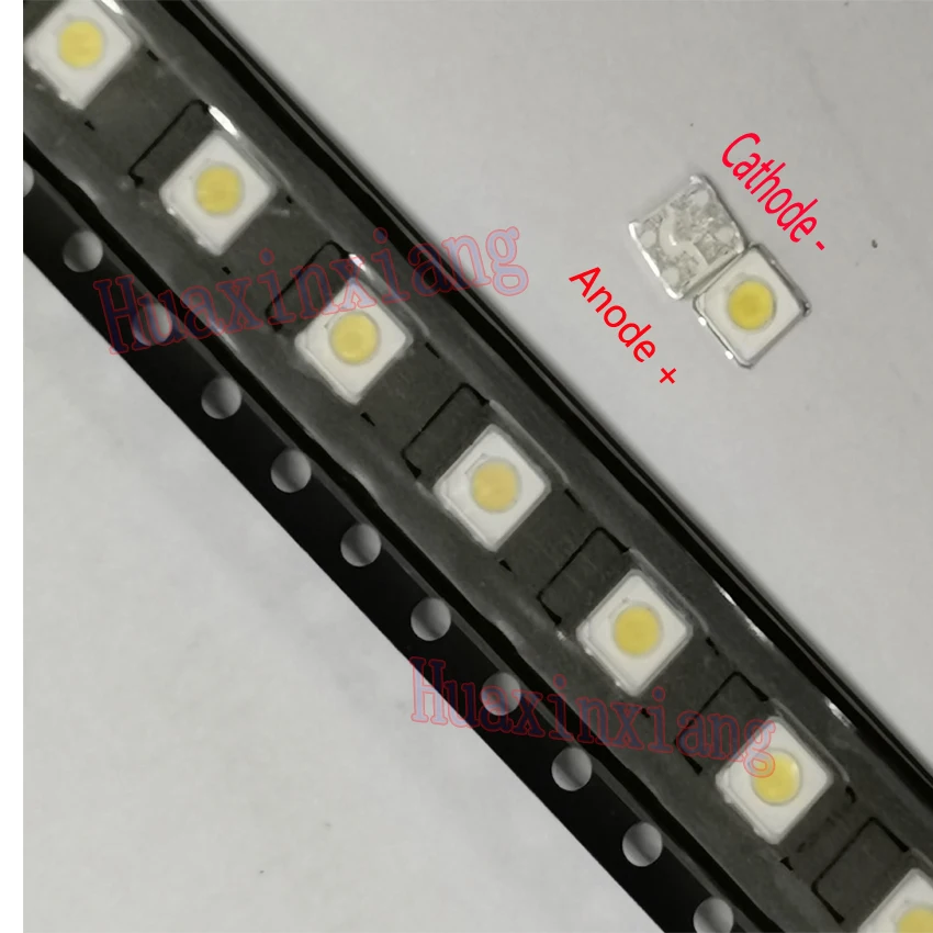 100 шт./лот SMD LED 3535 3 в 1 Вт 3537 100LM холодный белый для ТВ Подсветка | Лампы и освещение