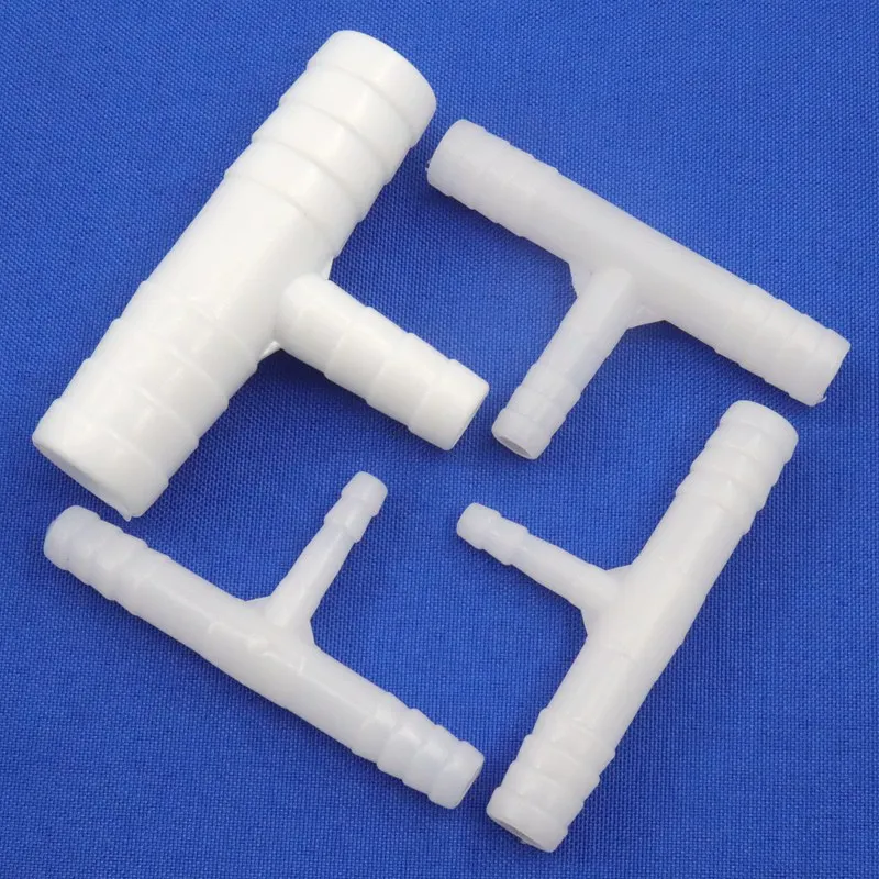 

500 ~ 5 шт. 5 ~ 18 мм PE пластиковый Переходный тройник Разъемы для аквариума, водяной шланг, соединитель для аэрации аквакультуры