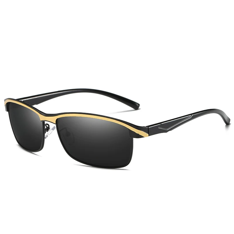 Брендовые поляризованные мужские классические солнцезащитные очки Пилот