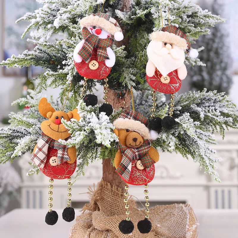 christmas decorations for home новый год новогодние украшения Elk Santa Claus Pendant cristmas decor adornos para navidad pere