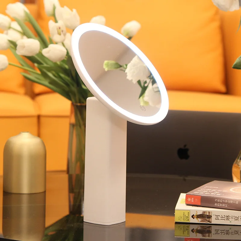 

Зеркало для макияжа со светодиодный подсветкой и сенсорным диммером, на батарейках