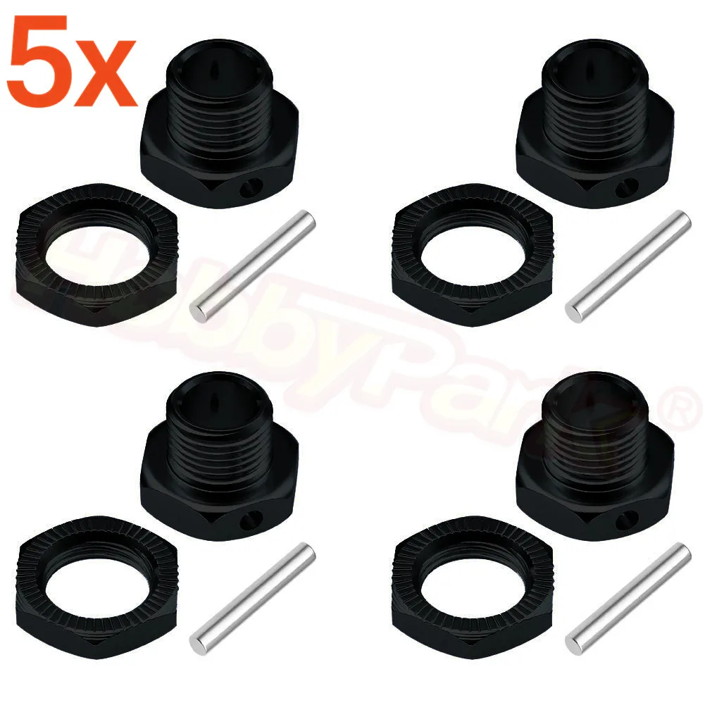 

Wholesale 5sets/lot HSP 1/8 Tires Adapter Wheel Nut 17mm Alum Hex Hubs with Pins Set Screws For 1/8 Nitro Ofna Hyper Buggy