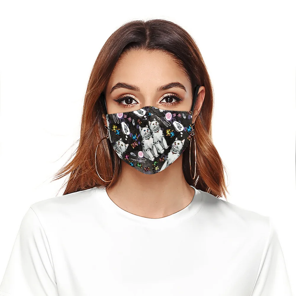 Unisex Men Women Creativity Washable Cosplay Masks Funny Cat Print Cartoon Costume Accessories Props Cool Adult | Аксессуары для