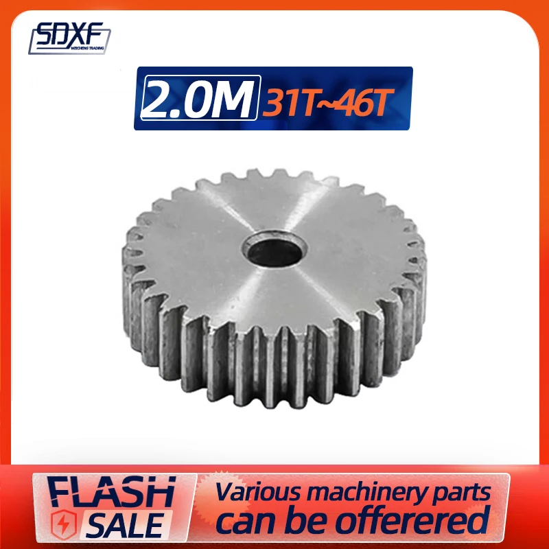 

2 м плоское зубчатое колесо 45 # сталь, 31 зубы до 46 зубьев обрабатывающие отверстия должны быть обработаны самостоятельно