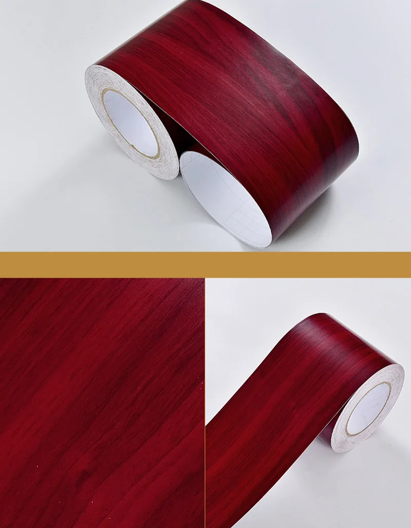 Wood RT DIY самоклеящаяся напольная контактная бумага деревянный стиль окантовочная линия наклейка Водонепроницаемая виниловая линия талии настенная бумага домашний декор - Цвет: Wood RT