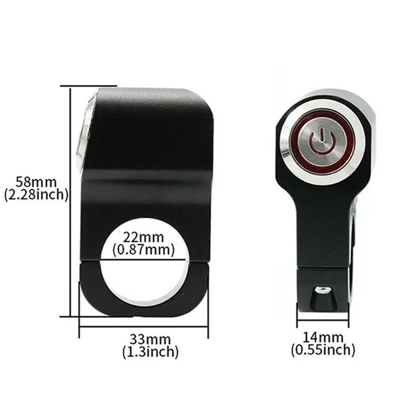 Крепление на руль мотоцикла из алюминиевого сплава погодостойкий переключатель