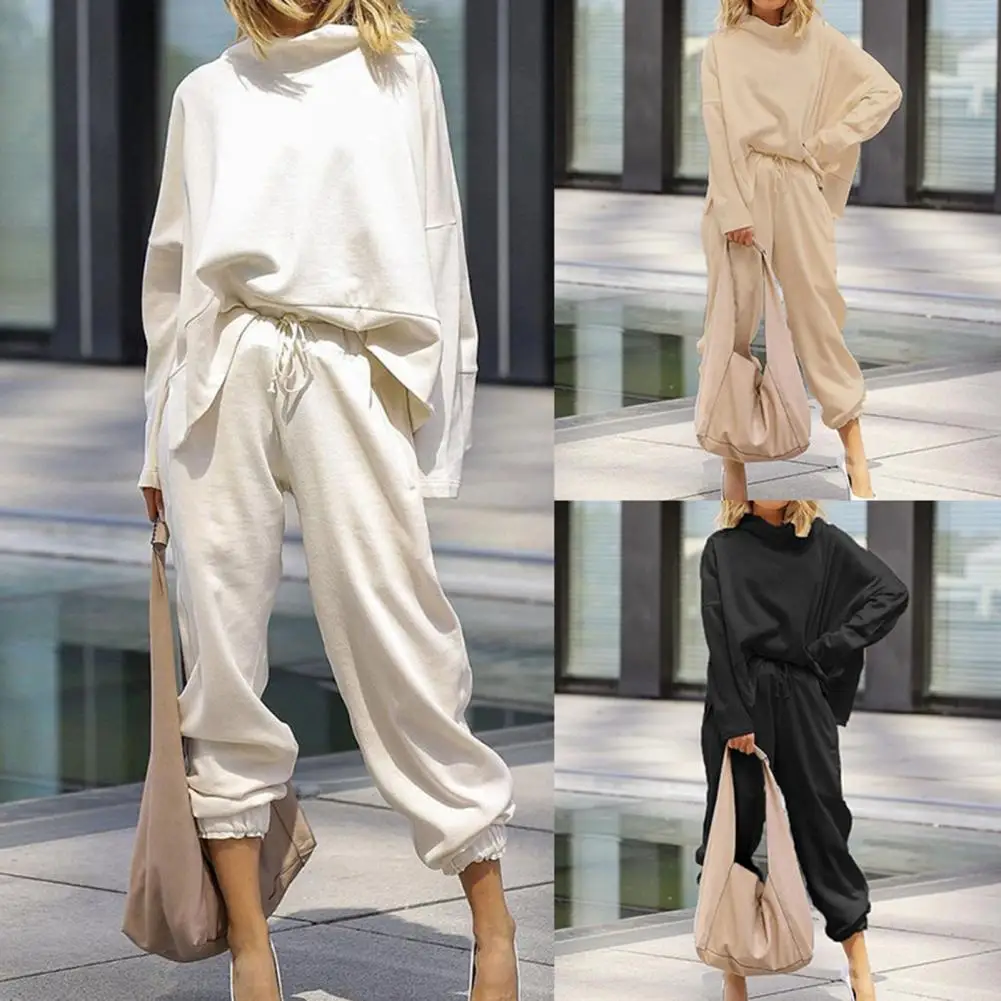 

Свободный приятный для кожи Топ с длинным рукавом штаны наряд Спортивная одежда для офиса