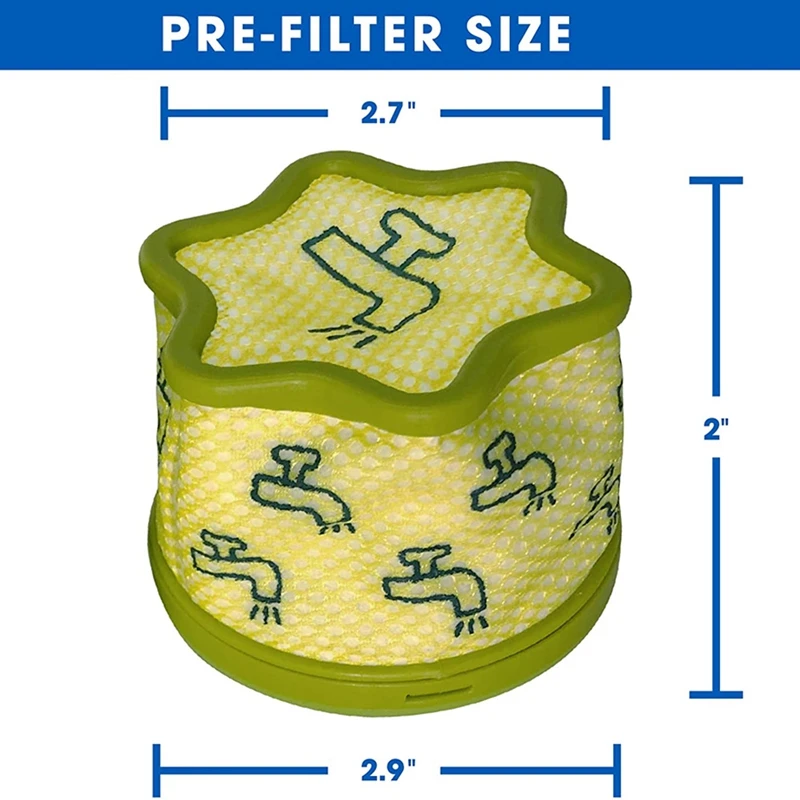 

Vacuum Filter for LG Vacuum Cleaner A9 Cord Zero. Compare to Part ADQ74774001 - Pack of 6