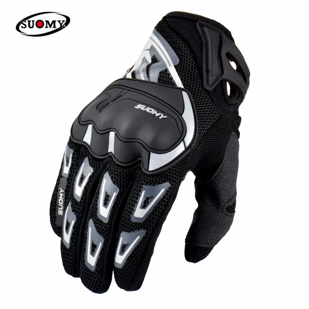 Мужские перчатки для мотокросса SUOMY летние дышащие мотогонок с сенсорным экраном