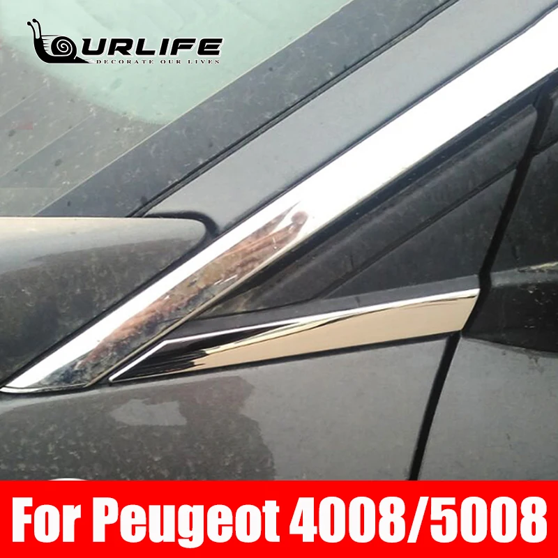 Для Peugeot 4008 5008 2017 2018 2019 Высокое качество нержавеющая сталь украшение для стекла