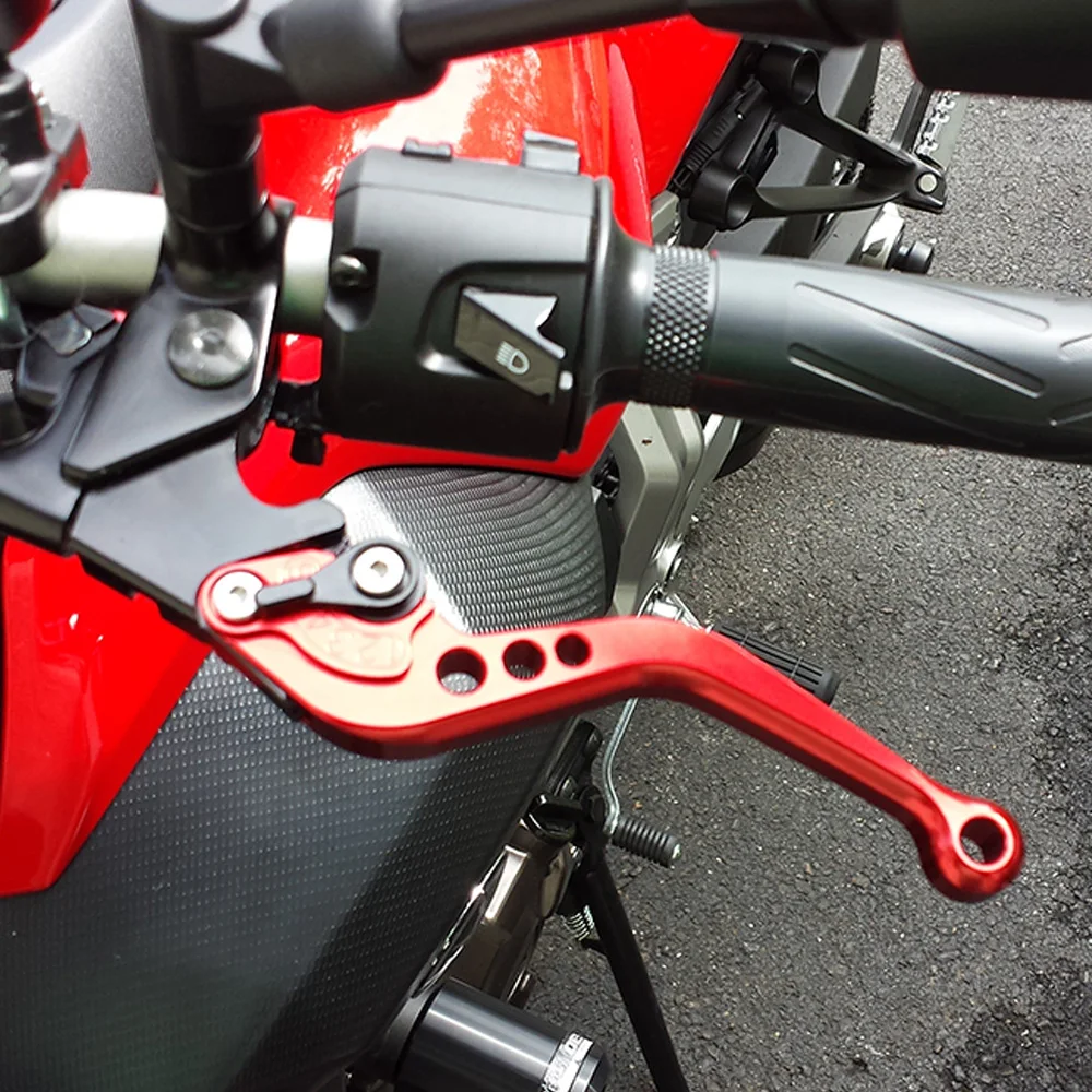 Алюминиевый мотоциклетный регулируемый короткий рычаг сцепления титановый руль