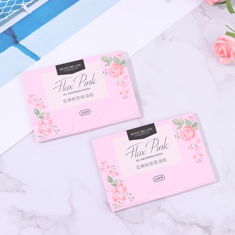 

100pcs/pack Plant Fibres Linen Pulp Makeup Cleansing Oil Absorbing Face Paper Absorb Blotting Facial Cleanser Face Tool