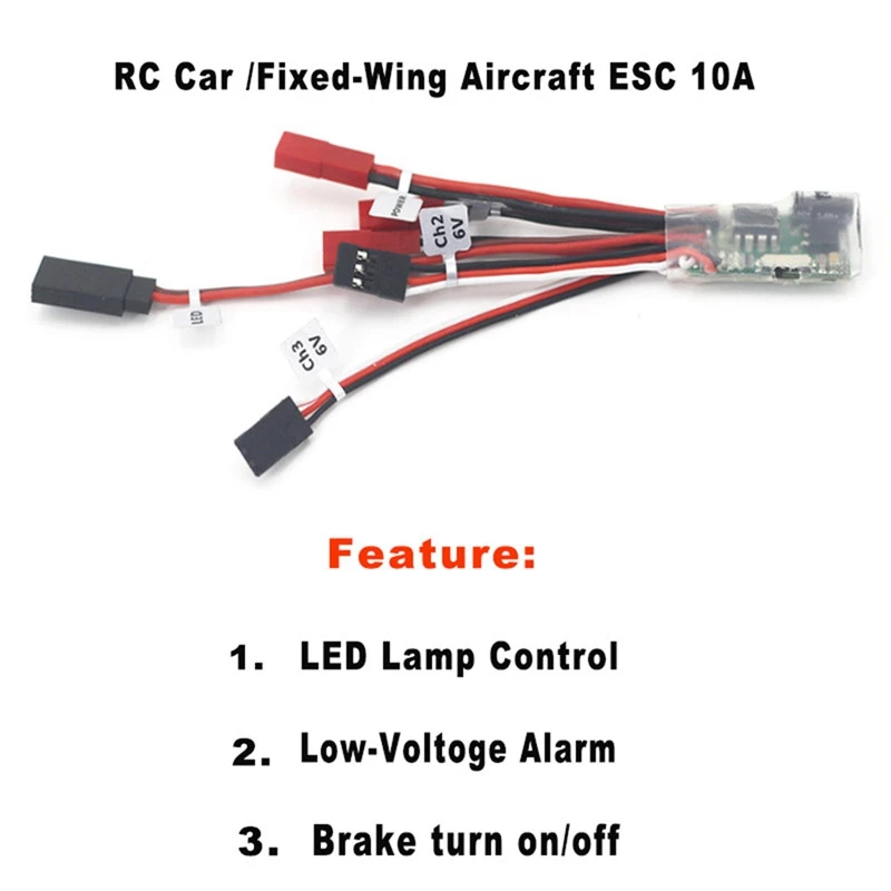 FULL 10A RC автомобильный матовый ESC двухходовой контроллер скорости двигателя с