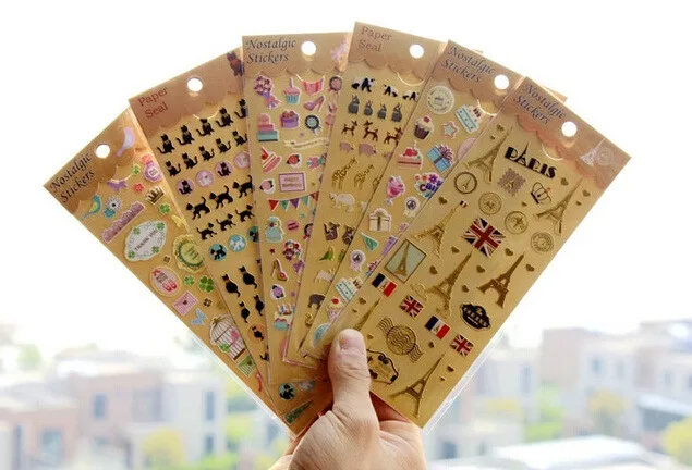 1 лист в упаковке новые наклейки-планировщики золотистой серии наклейки для