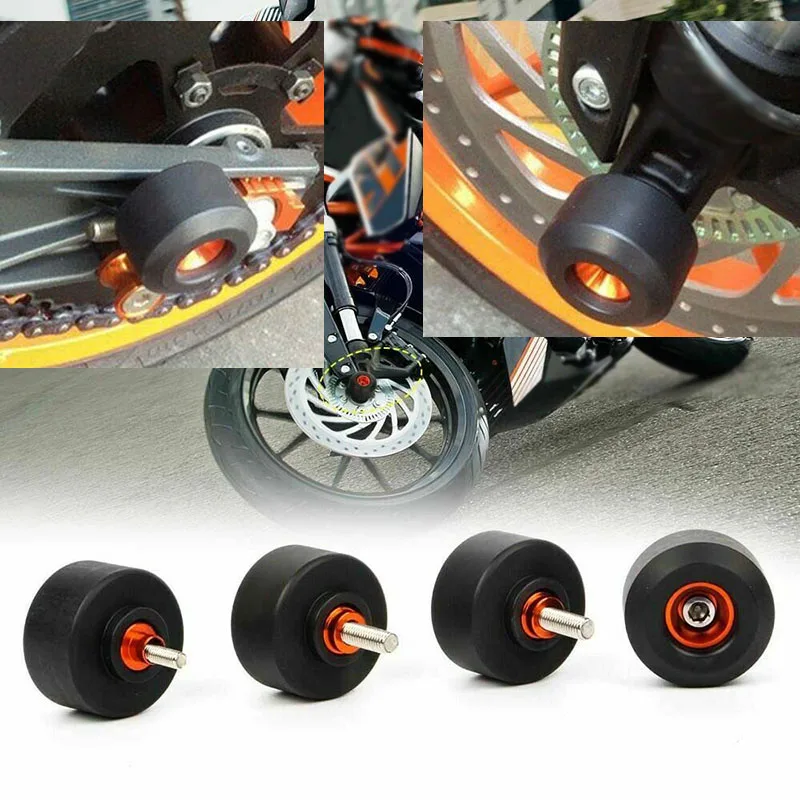 Motorcycle Frame Sliders Front & Rear Fork for KTM Duke 125 200 250 390 RC Wheel Frame Slider Crash Pad Falling Protection