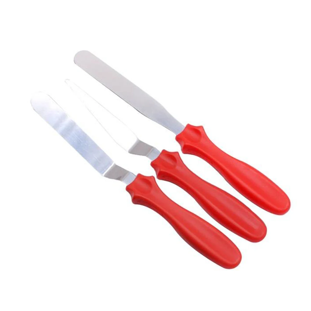 3 шт./компл. нож для кремового торта из нержавеющей стали шпатель хлеба гладкого
