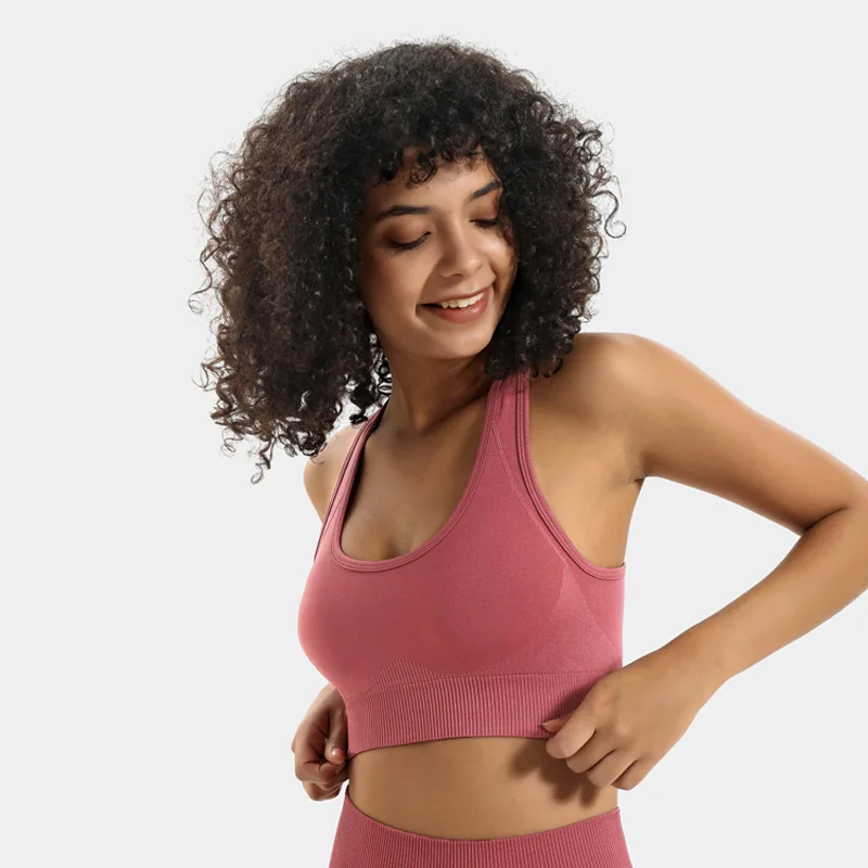 NCLAGEN бесшовный спортивный бюстгальтер для женщин высокая поддержка ударная