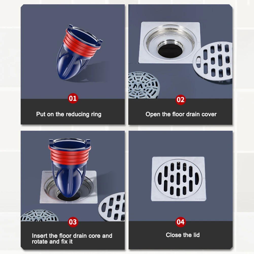 

Magnetic Levitation Floor Drain Deodorant Tool Bathroom Drain Water Pipe Inner Cores Smart Cleaning Tools C44