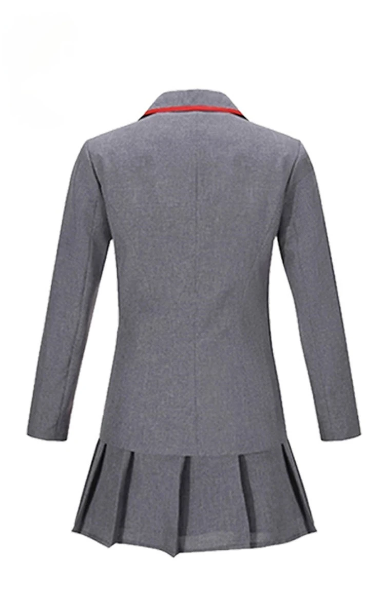 Новая ТВ Женская Элитная школьная форма серый костюм для косплея индивидуальная