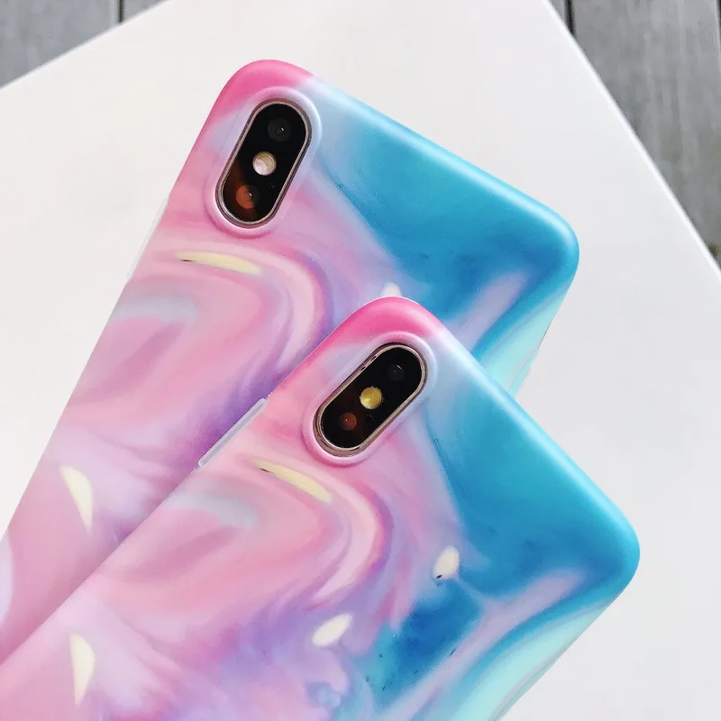 MOESOE чехол для телефона с мраморным рисунком воды iPhone 11 Pro Max XS XR 7 8 plus мягкий