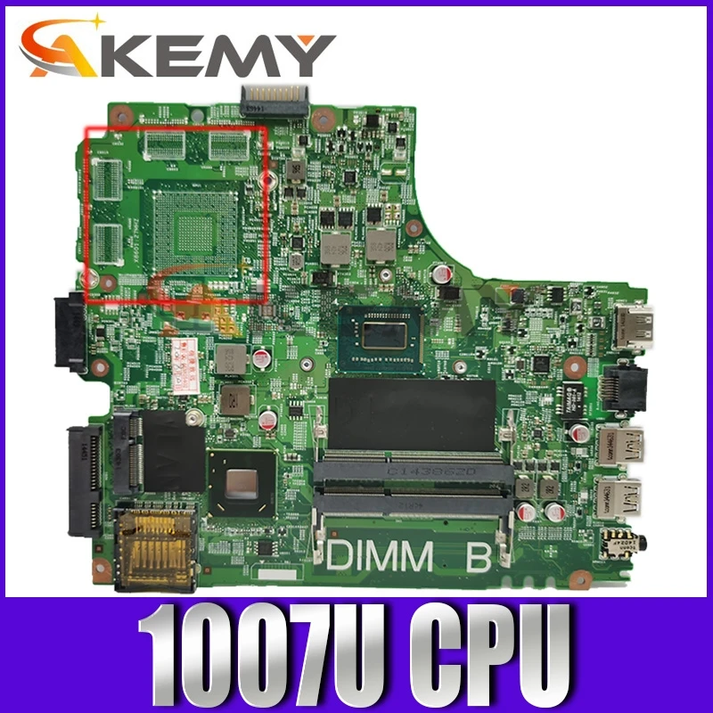 

CN-0PTNPF 0PTNPF PTNPF MAIN BOARD For Dell Inspiron 2421 3421 Laptop Motherboard mainboard 1007U CPU DDR3
