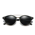 Солнцезащитные очки Aoron для мужчин и женщин UV-400, поляризационные, в круглой оправе, модные дизайнерские, для вождения