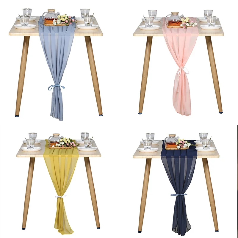

Solid Yarn Country Wedding Table Runner Luxury Table Runner Home Decoration Dining Tables Country for Wedding Party Decoration