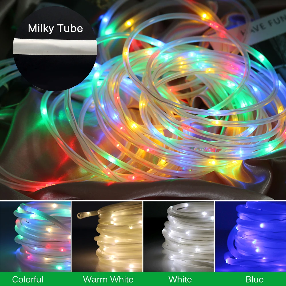 Уличная Водонепроницаемая трубчатая светодиодная гирлянда 10 м 100