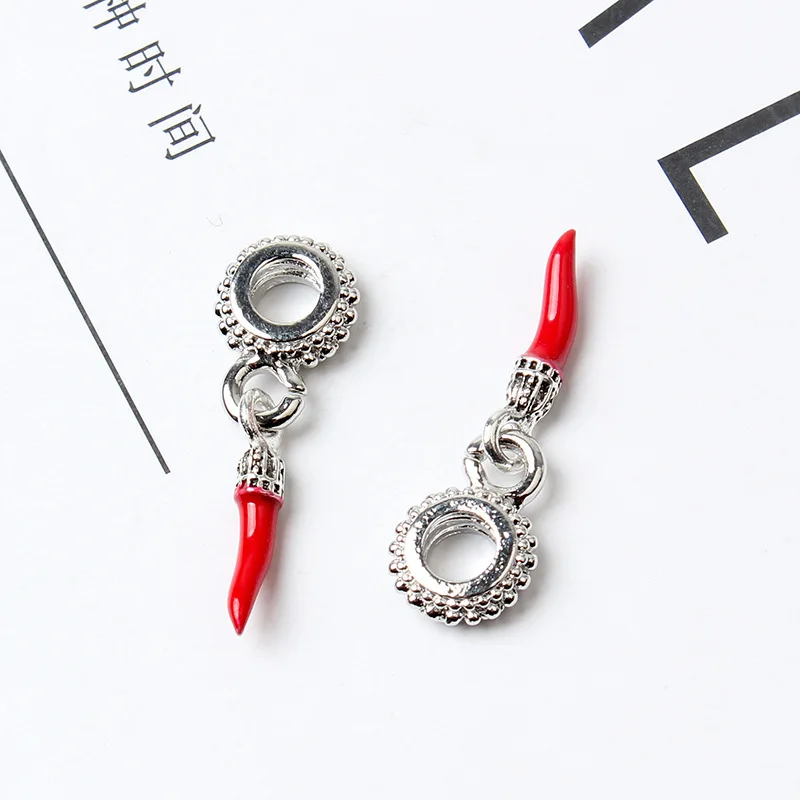 Подвеска в виде перца чили для браслета Пандоры самостоятельного изготовления