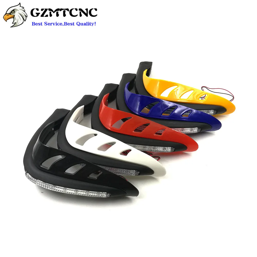 Защита для рук протектор тормозной муфты щит со светодиодами поворотники Kawasaki