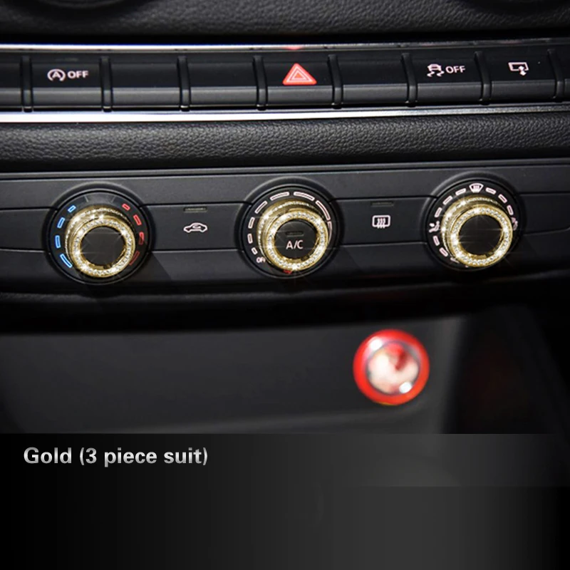 

Air conditioner knob crystal decoration for Audi A3